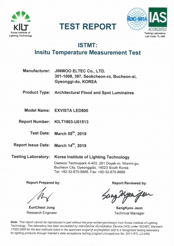 ISTMT Test report _EXVISTA LED800