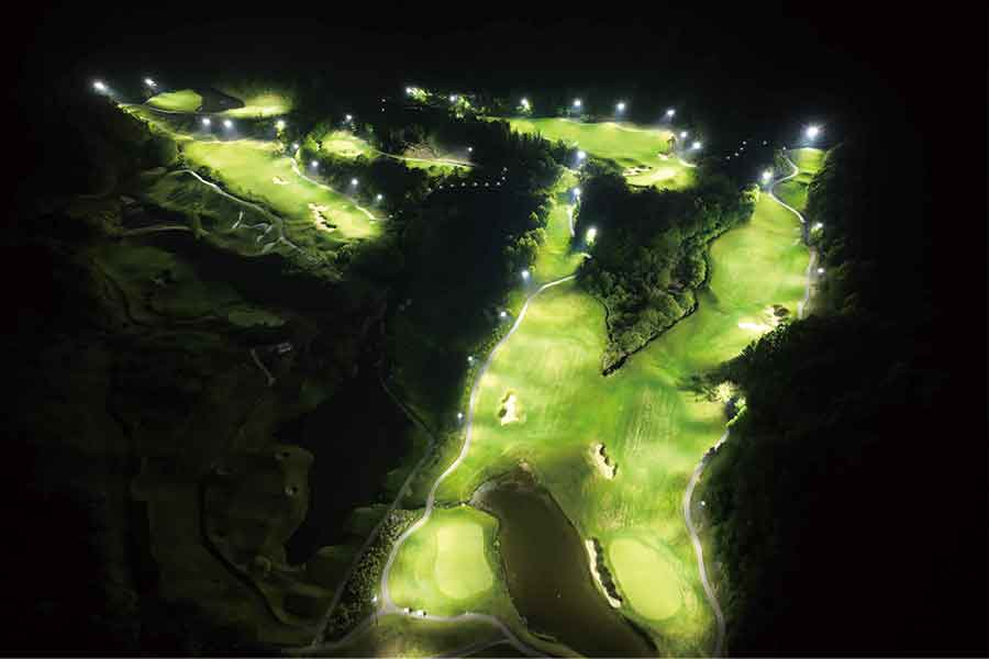 Jangsu CC Golf Course Lighting Construction Case Sports Lighting Jinwoo Eltech