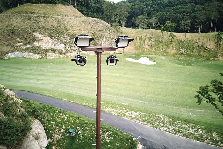 Sejong Ray Castle CC Golf Course Lighting Construction Case Sports Lighting Jinw...