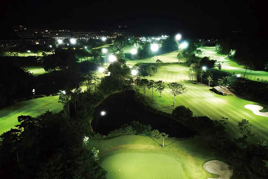  Haeundae Beach CC Golf Course Lighting Construction Case Sports Lighting Jinwoo...